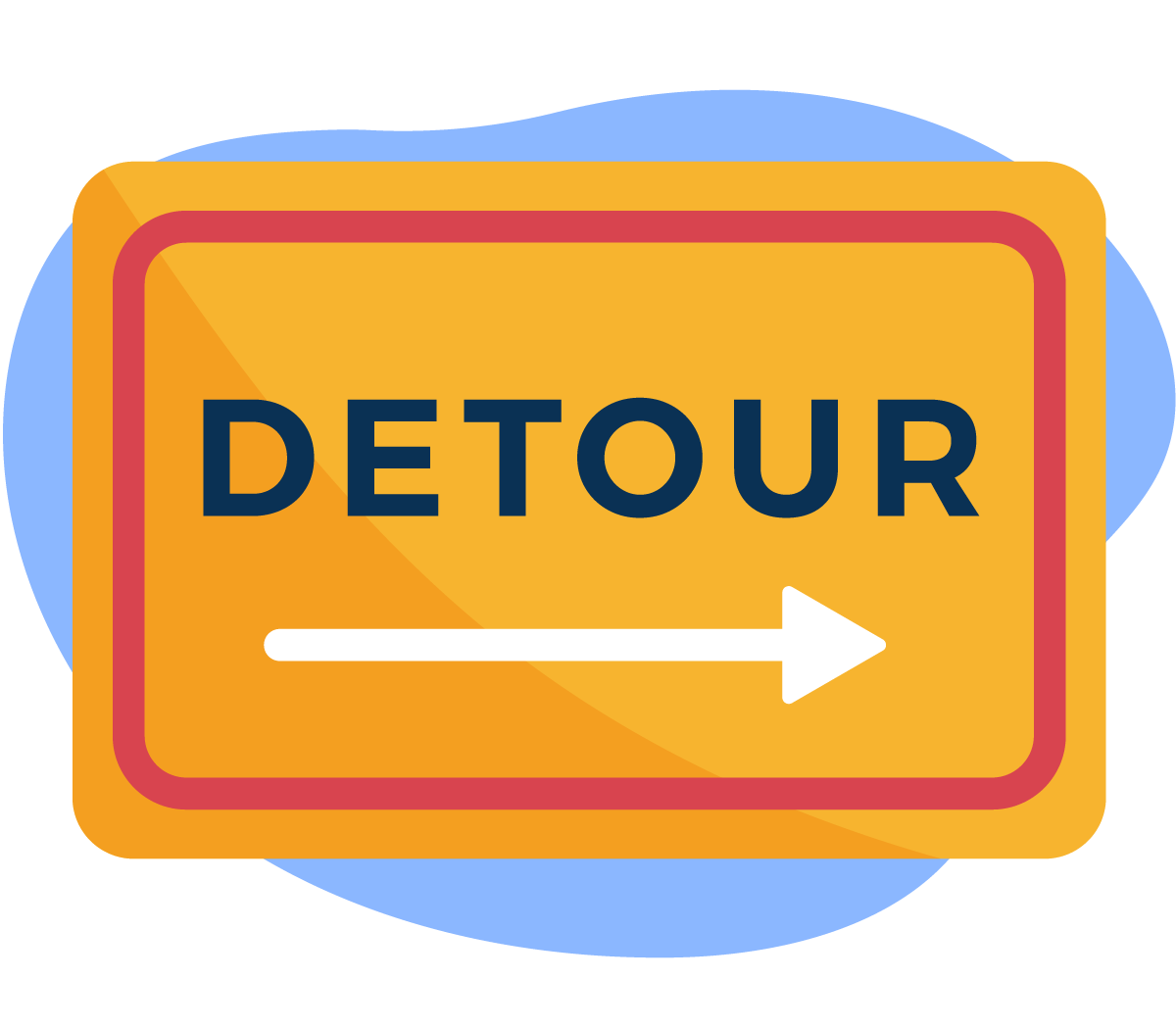Detour sign